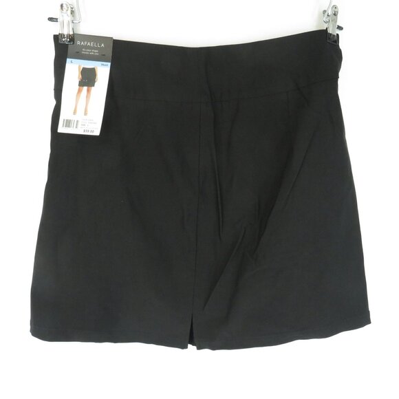 Rafaella Womens Black Large Skort Stretch Fabric Sleek Design NWT $59 - Picture 3 of 5